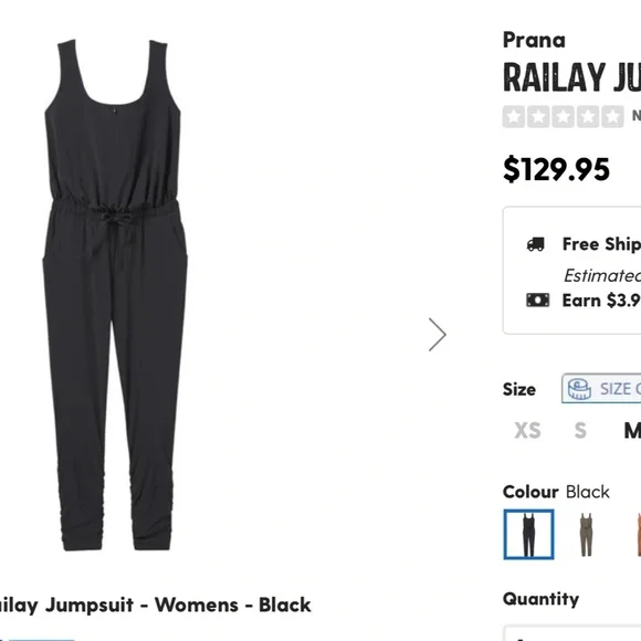 Prana Raily jumpsuit - Picture 2 of 4